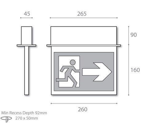 viewing distance 32metres