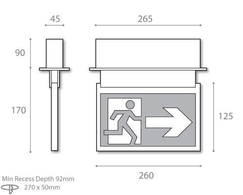 viewing distance 25 metres