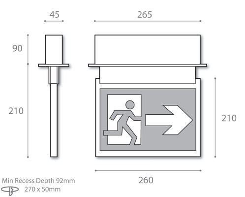 viewing distance 32metres