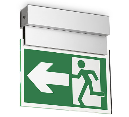 Semi Recessed Exit Sign