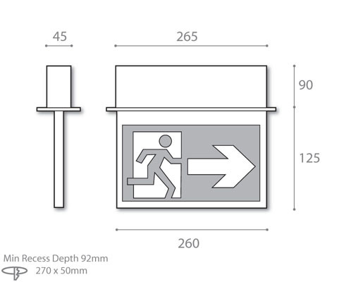 viewing distance 25 metres