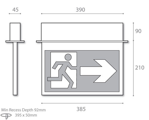 viewing distance 43 metres