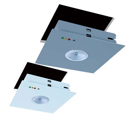 Recessed mounted LED emergency luminaire